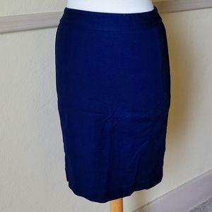 Navy blue skirt from The Limited. This is a size 2 tall.